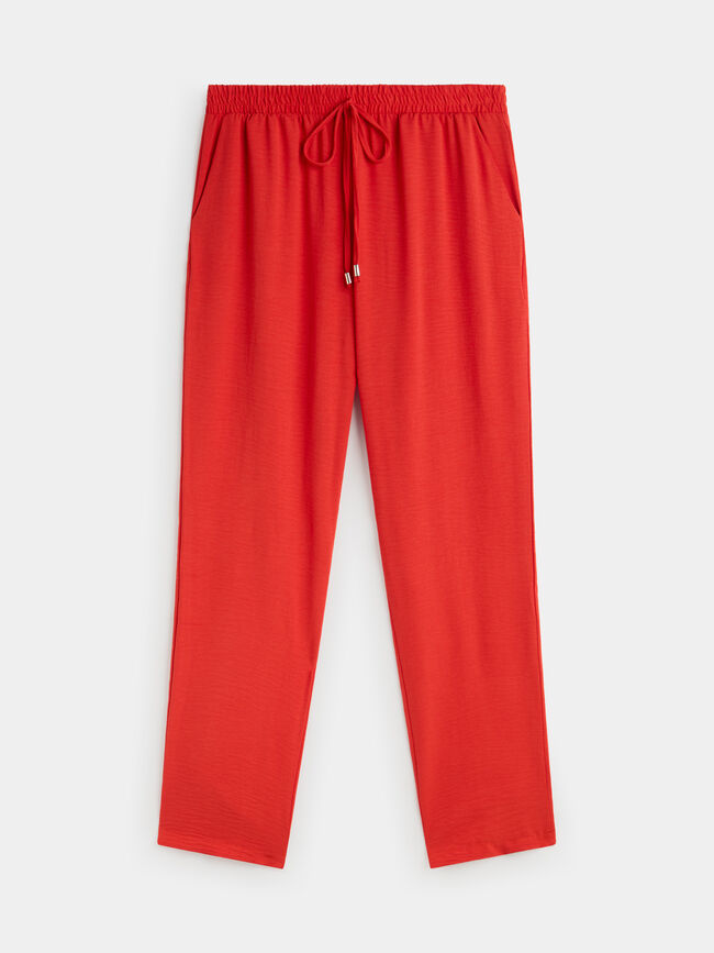 PANTALON JOGGER BOLSILLOS naranja coral