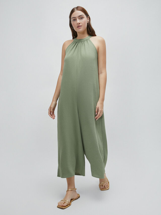 MONO HALTER OVERSIZE kaki medio