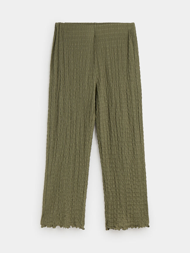 PANTALÓN CULOTTE TEXTURA Kaki