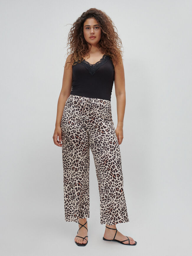 PANTALÓN CULOTTE LEOPARDO Estampado 1