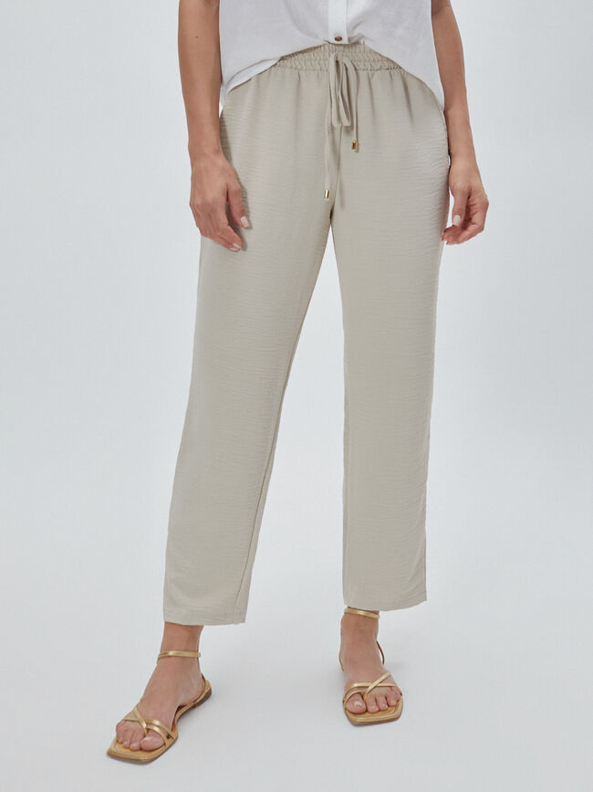 PANTALON JOGGER BOLSILLOS Beige Claro