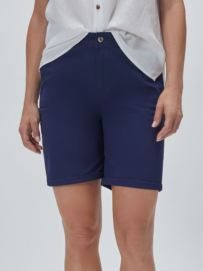 SHORT CHINO ALGODÓN Azul Marino