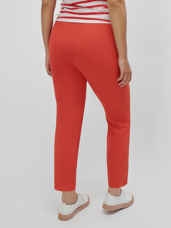 PANTALON JOGGER BOLSILLOS naranja coral