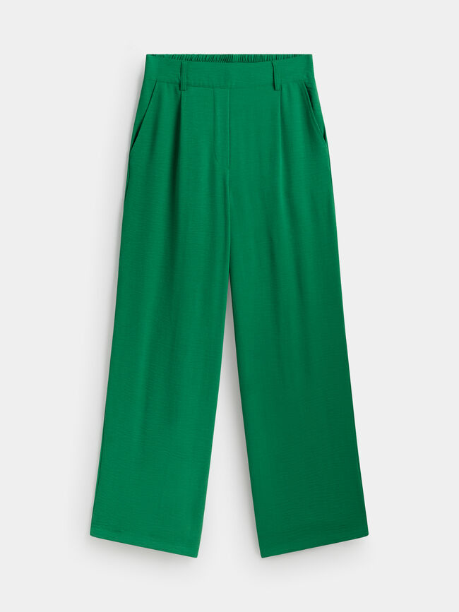 PANTALÓN TRAJE FLUIDO Verde Viridian