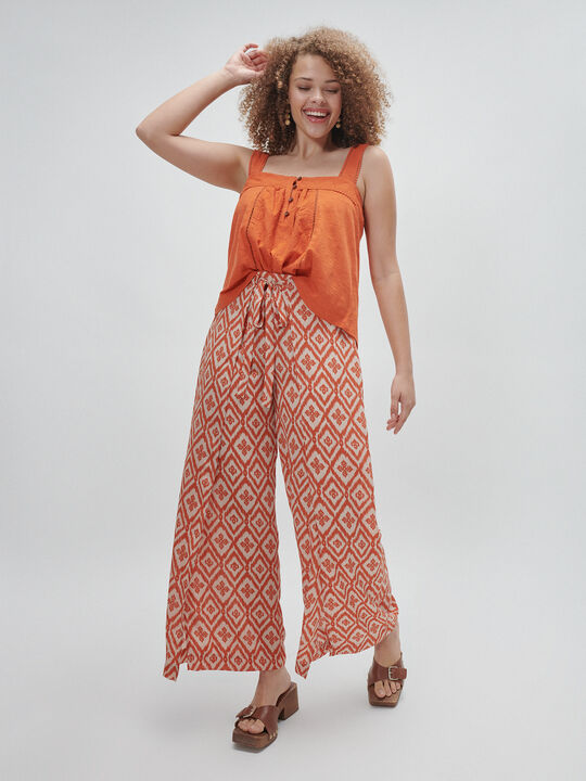 PANTALÓN PAREO LAZADA NARANJA QUEMADO image number null