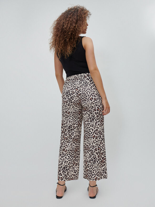 PANTALÓN CULOTTE LEOPARDO Estampado 1