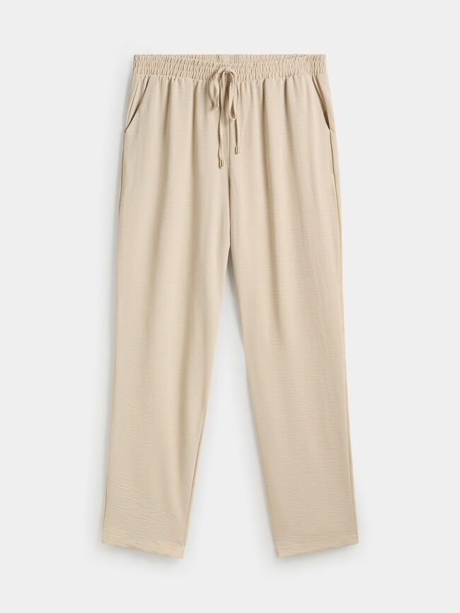 PANTALON JOGGER BOLSILLOS Beige Claro